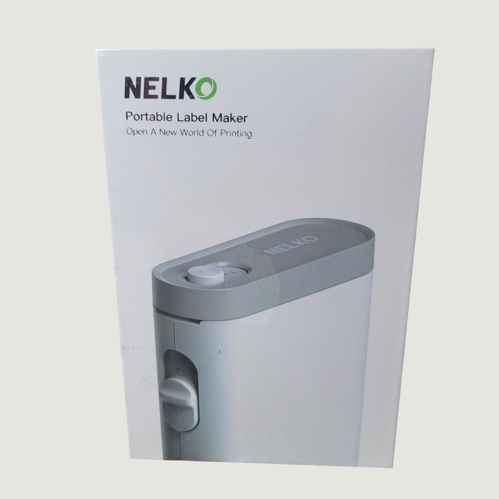 Nelko P21 Portable Label Maker Bluetooth Handheld Thermal Printer White NEW